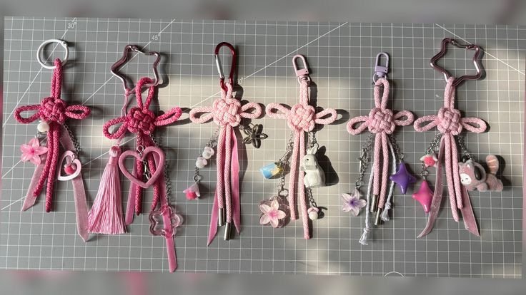 Gantungan Kunci Rajut Macrame Handmade