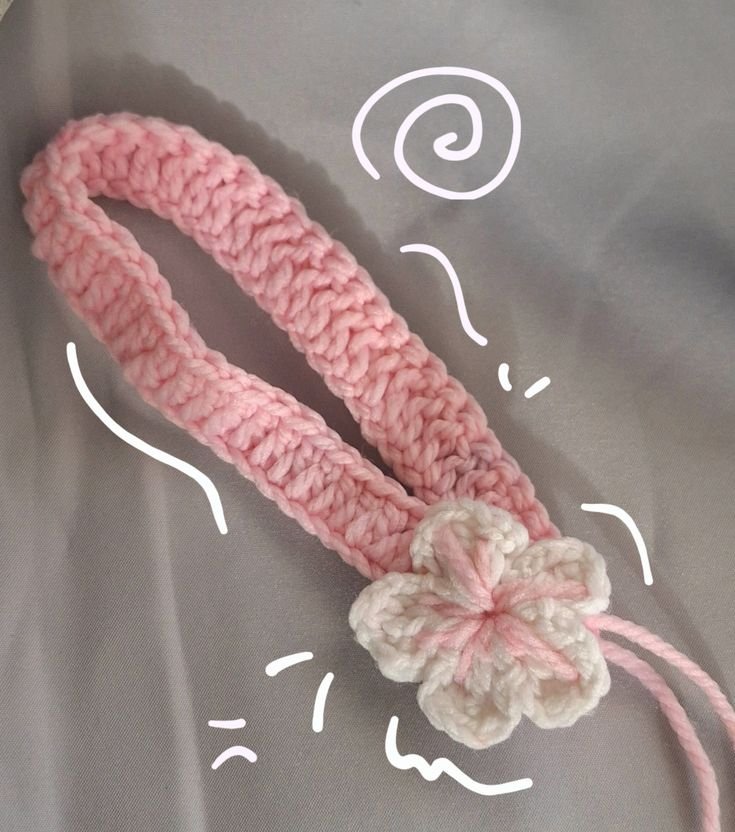 GANTUNGAN RAJUT BUNGA